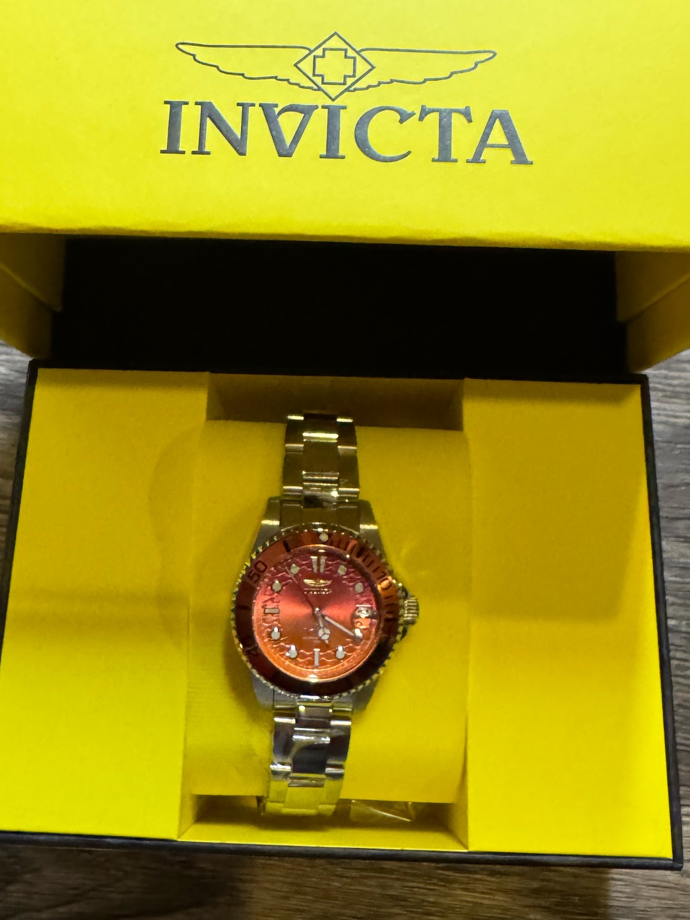 Invicta Women's Pro Diver with Orange Gradient Face